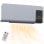 Homcom Calefactor Eléctrico De Pared 1000w/2000w Control Remoto 54,5x12x21,5 Cm