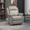 Homcom Sillón Relax Reclinable Manual Con Reposabrazos Reposapiés Gris