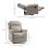 Homcom Sillón Relax Reclinable Manual Con Reposabrazos Reposapiés Gris
