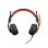 Logitech Zone Learn Headset com Fio, Microfone Omnidirecional e Isolamento Acústico Azul/Laranja