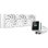 Refrigeración Líquida DeepCool Mystique 360 WH 360mm 3 Ventiladores LCD Blanco