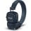 Casque Marshall sans fil Bluetooth 5.3 avec microphone supra-aural bleu pliable