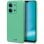 Capa de silicone flexível Xiaomi Redmi 15C verde menta proteção câmara resistente