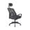 Silla de escritorio Ken reposacabezas regulable, base cromada, ruedas anti-rayas, tejido red transpirable, 58,5x56 cm, a