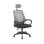 Silla de escritorio Ken ergonómica con reposacabezas regulable y base cromada