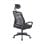 Silla de escritorio Ken ergonómica con reposacabezas regulable y base cromada