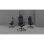Chaise de bureau ergonomique Actiu Tnk Flex Soul Metal, soutien lombaire, accoudoirs 3D, certification 24h, tissu noir M