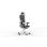 Chaise de bureau Actiu Tnk Flex Blue Yeti dossier mesh H12, assise T89 bleu, 24h, usage intensif, appui-tête, mécanisme synchrone, base aluminium blanc, accoudoirs 3D, référence Z351250ZBT89