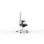 Chaise de bureau Actiu Tnk Flex Blue Yeti dossier mesh H12, assise T89 bleu, 24h, usage intensif, appui-tête, mécanisme synchrone, base aluminium blanc, accoudoirs 3D, référence Z351250ZBT89