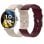 Smartwatch SPC Smartee Duo Velvet Bluetooth 41mm AMOLED Plata Correa Blanca y Borgoña IP68 SpO2