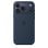 Funda de silicona Apple MagSafe Midnight para iPhone 17 Pro Max, 6.9", microfibra, azul oscuro