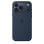 Funda de silicona Apple MagSafe Midnight para iPhone 17 Pro Max, 6.9", microfibra, azul oscuro