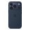 Funda de silicona con MagSafe para iPhone 17 Pro color Midnight Azul oscuro