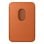 Portefeuille tressé fin avec MagSafe pour iPhone, Orange, Microtwill