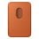 Portefeuille tressé fin avec MagSafe pour iPhone, Orange, Microtwill