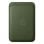 Portafoglio in tessuto intrecciato fine MagSafe Verde per iPhone