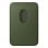 Portafoglio in tessuto intrecciato fine MagSafe Verde per iPhone