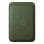 Portafoglio in tessuto intrecciato fine MagSafe Verde per iPhone