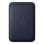 Portacarte intrecciato fine con MagSafe per iPhone, colore Marina, Microtwill