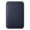 Portacarte intrecciato fine con MagSafe per iPhone, colore Marina, Microtwill