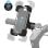 Supporto smartphone universale manubrio bici/scooter ABS 7,2" nero rotazione 360° antishock blocco automatico