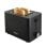 Tostadora Bourgini 14.0402.00.00 negra 2 rebanadas 850 W ranura larga sandwich extraancha