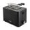 Tostadora Bourgini 14.0402.00.00 negra 2 rebanadas 850 W ranura larga sandwich extraancha