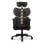 Silla gaming COUGAR Terminator Elite Gold 135 kg respaldo ajustable reposabrazos 4D acolchada negra y oro