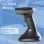 Barcodescanner iggual L2DBT-D-AX Draadloos 1D 2D Bluetooth USB IP52 Zwart