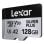 Carte mémoire Lexar Professional SILVER PLUS 128GB MicroSDXC UHS-I 205MB/s V30 A2 Noir Argent