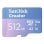 Scheda MicroSDXC SanDisk Creator 512 GB Classe 10 UHS-I 190MB/s 130MB/s Blue + Adattatore miniSD