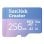 Tarjeta MicroSDXC SanDisk Creator 256GB Clase 10 UHS-I 190MB/s Azul con adaptador miniSD