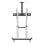 Supporto TV da pavimento Ewent EW1592 60-100 pollici 100 kg VESA 1000x600 Alluminio inclinabile ruote