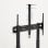 Suporte de Chão TooQ NARNIA 100 kg para Ecrãs 60-100 polegadas com Armário e Acessórios Rack Preto