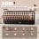 Teclado sem fios AJAZZ AK820 308i Layout ES compacto retro estilo máquina de escrever