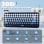 Teclado inalámbrico de membrana AJAZZ AK820 308i compacto 84 teclas layout ES azul