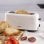 Tostadora Taurus MyToast Duplo Cool 1450W 2 ranuras extra largas y anchas Blanco/Negro