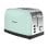 Tostadora de pan 950W acero inoxidable verde 7 niveles 2 ranuras funciones extra