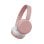 Auriculares JVC HA-S36W Bluetooth sem fios dobráveis com microfone e assistente, rosa