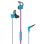 Auriculares Vivanco SPX 60 P com fio Desportivos à prova de água com microfone Azul, Preto, Rosa