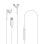 Auriculares Celly UP900 con cable Conector Lightning In-ear con Microfono Blanco