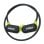 Auriculares deportivos inalámbricos Bluetooth con micrófono, control remoto y carga rápida negros