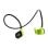 Auriculares deportivos inalámbricos Bluetooth con micrófono, control remoto y carga rápida negros