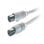 Cable coaxial Vivanco 19317 1,2 m blanco macho a hembra conexión TV y radio
