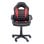 Silla gaming juvenil Mohedas negra y roja con respaldo y asiento acolchados, altura regulable y base giratoria