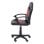 Silla gaming juvenil Mohedas negra y roja con respaldo y asiento acolchados, altura regulable y base giratoria
