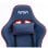 Sedia gaming NASA GALACTIC blu e rossa schienale regolabile PU poggiatesta lombare 150 kg
