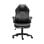 Sedia gaming ergonomica nera, schienale alto, regolazione manuale, base metallo/plastica