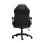 Sedia gaming ergonomica nera, schienale alto, regolazione manuale, base metallo/plastica
