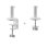Soporte monitor One For All DM 4120 10 kg blanco 13-35" pinza/atornillado rotación 360°